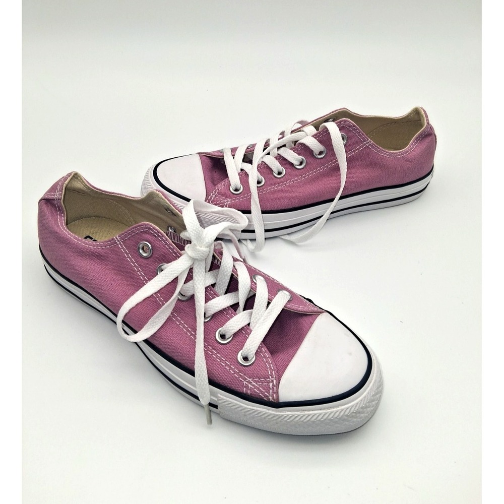 Converse Chuck Taylor All Star Pink Canvas Sneakers Low Top Size 6 Men Women 8